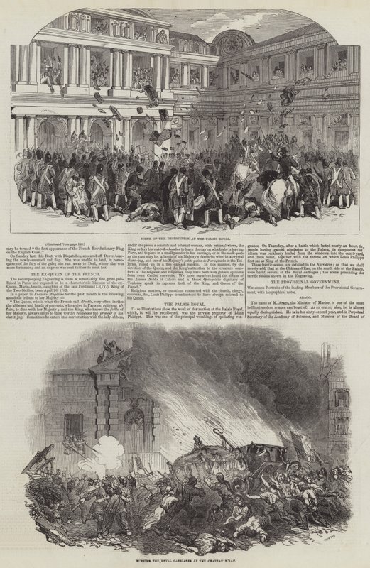 French Revolution of 1848 by English School