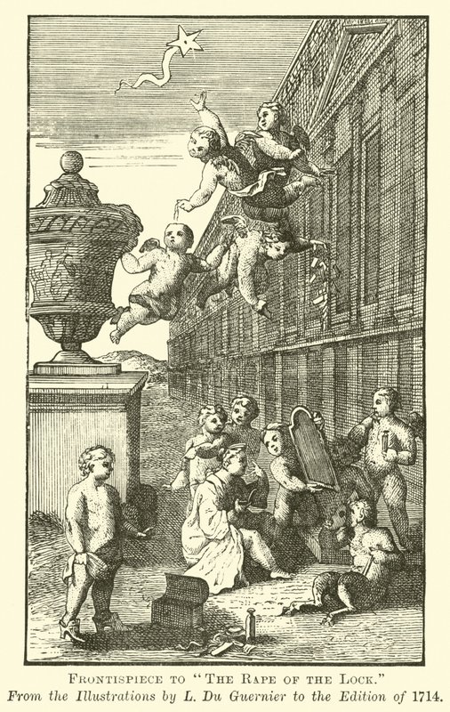 Frontispiece to The Rape of the Lock by English School