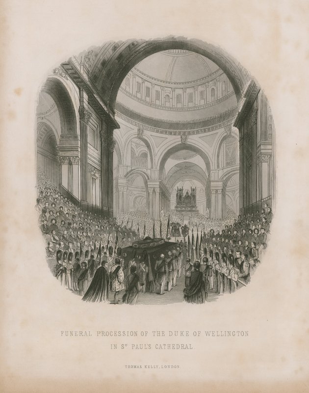 Funeral procession of the Duke of Wellington by English School
