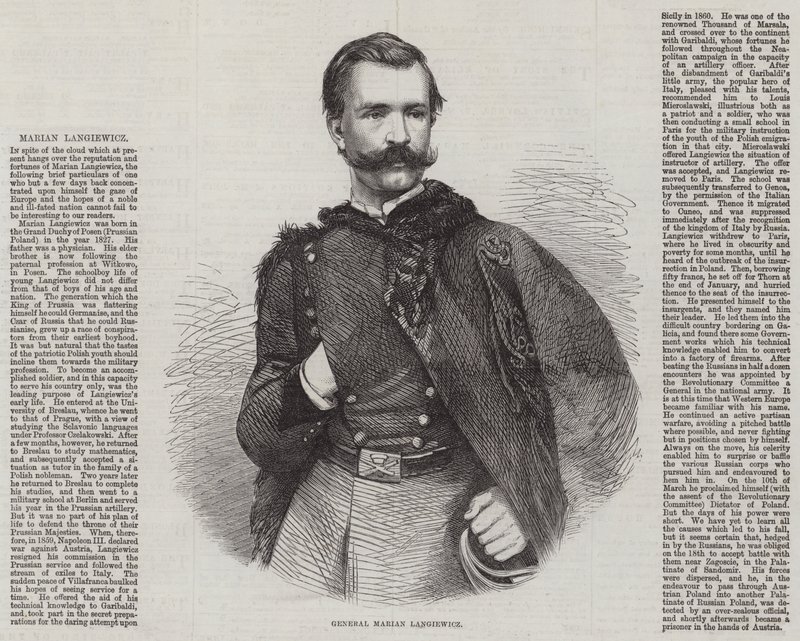 General Marian Langiewicz by English School