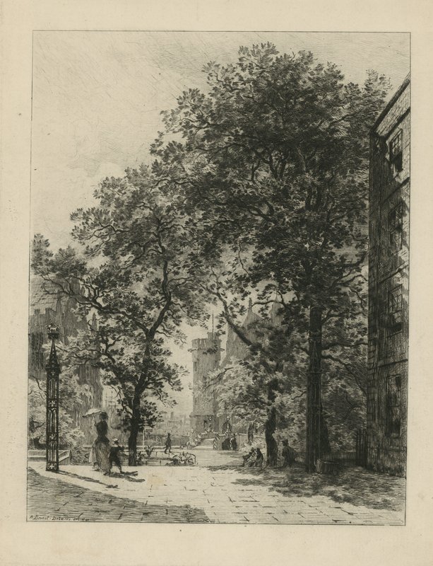 General View of the Temple by English School
