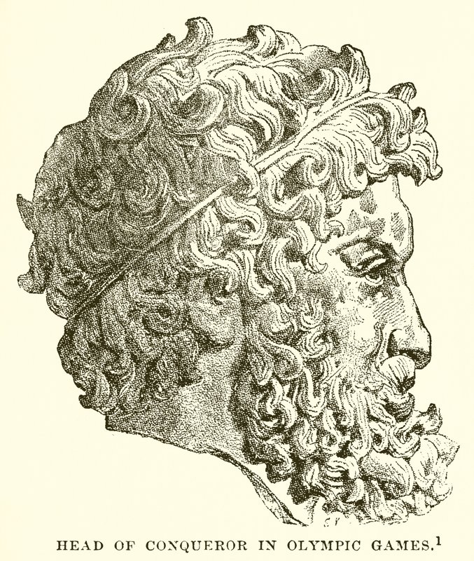 Head of Conqueror in Olympic Games by English School
