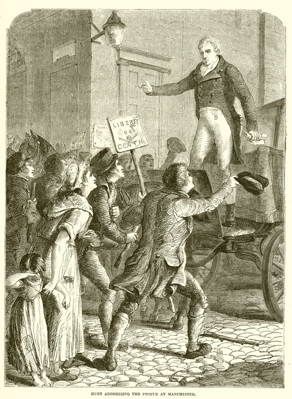 Hunt Addressing the People at Manchester by English School