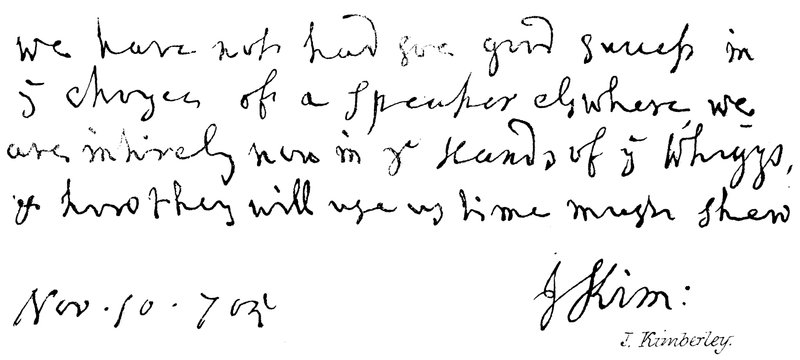 J. Kimberley by English School