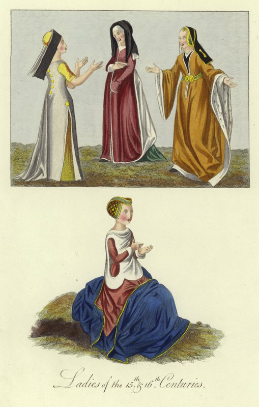 Ladies of the 15th and 16th Centuries by English School