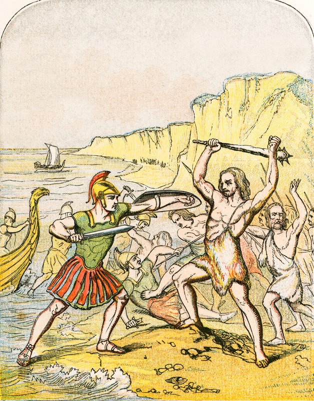 Landing of Julius Caesar by English School