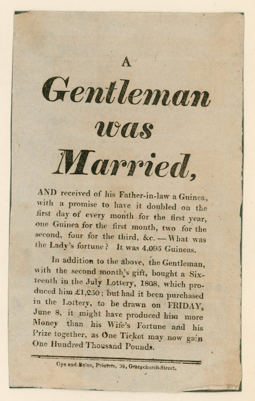 Lottery Advertisement by English School