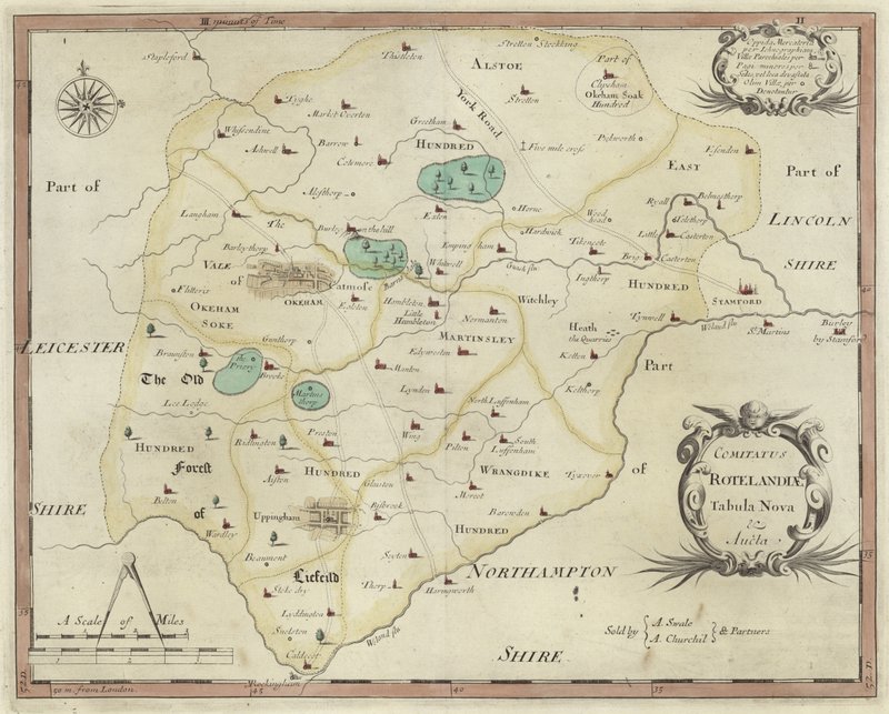 Map of Rutland by English School