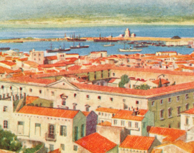 Messina, The Town and Strait by English School