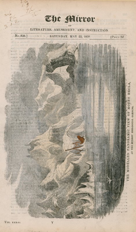 Modelled Panoramic View of Mount Hecla by English School