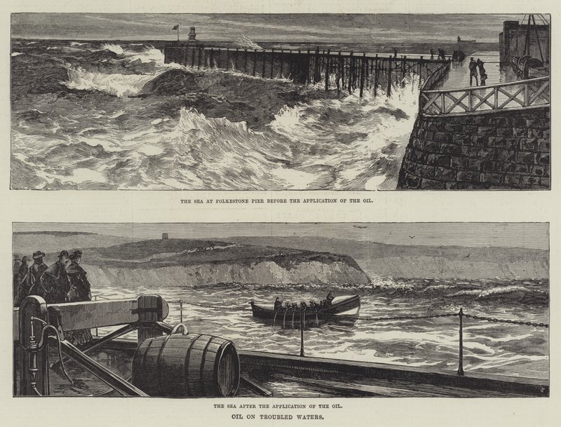 Oil on Troubled Waters by English School