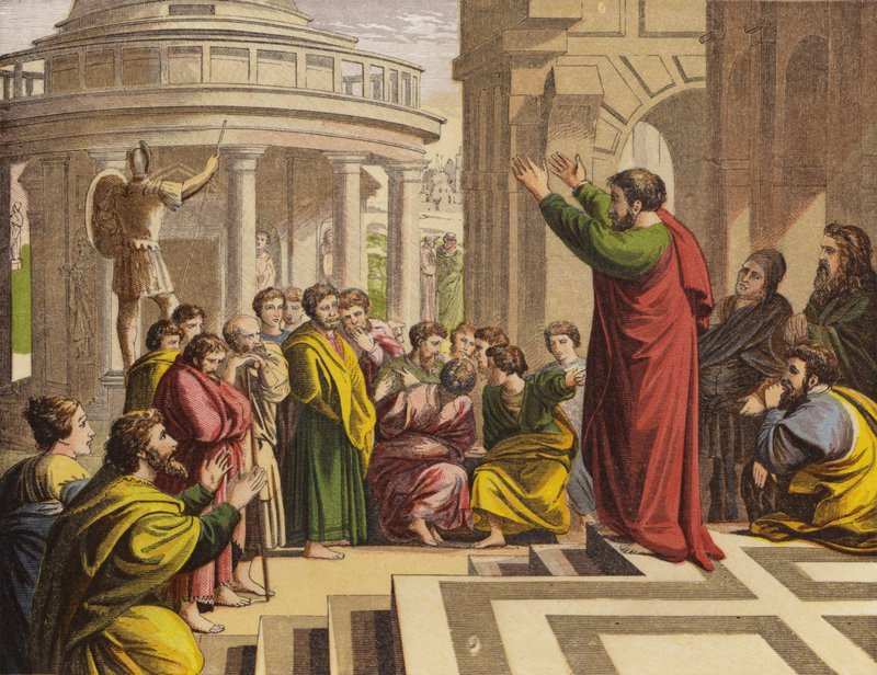 Paul Preaching at Athens by English School