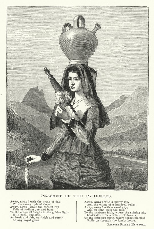 Peasant of the Pyrenees (engraving) by English School
