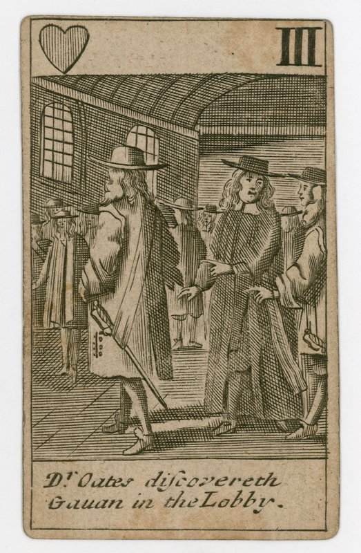Popish Plot Playing Card by English School