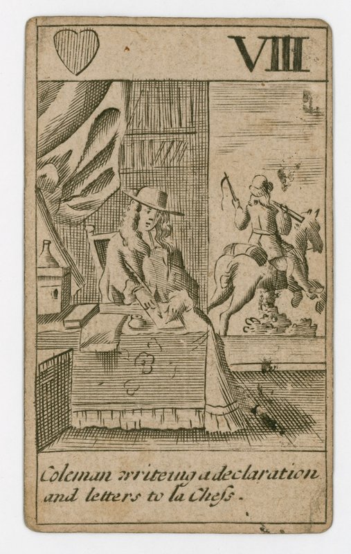 Popish Plot Playing Card by English School