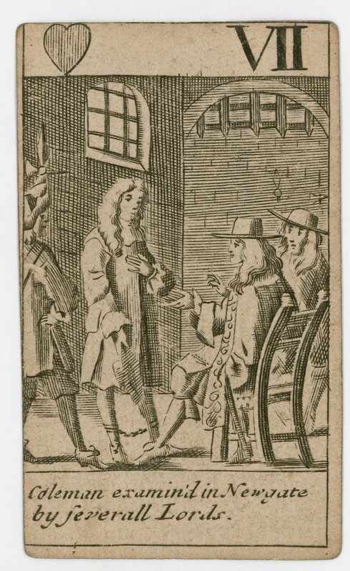 Popish Plot Playing Card by English School