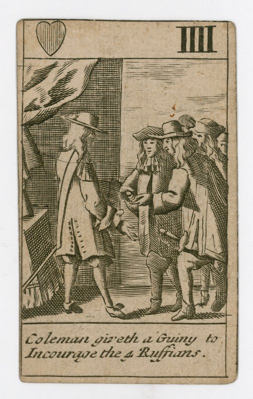 Popish Plot Playing Card by English School