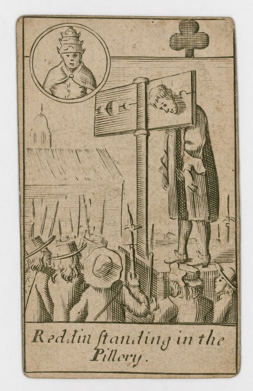 Popish Plot playing card by English School