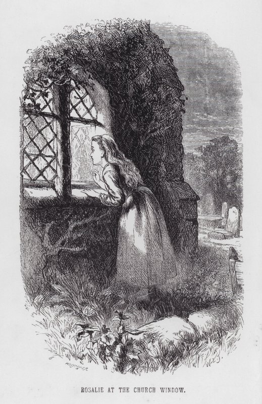 Rosalie at the Church Window by English School