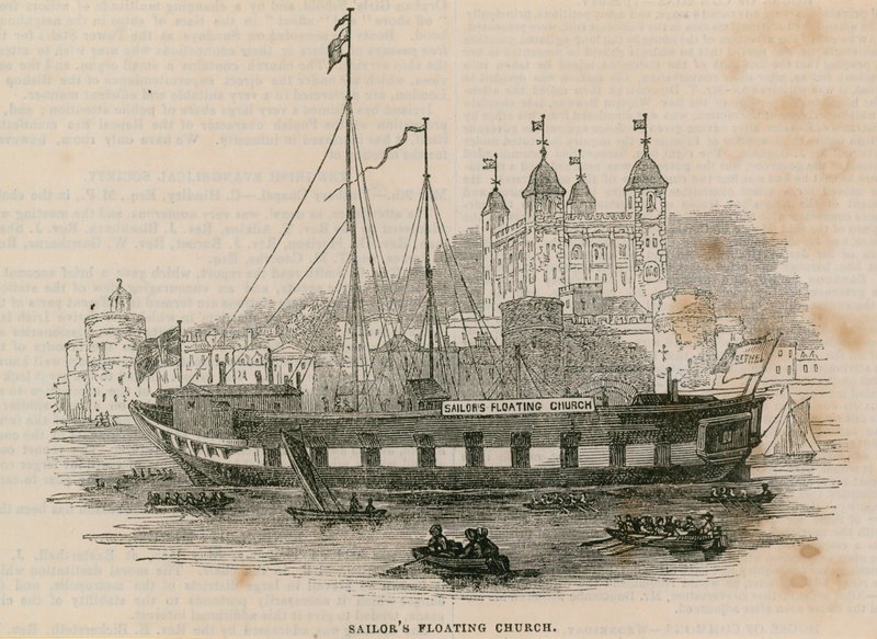 Sailors Floating Church by English School