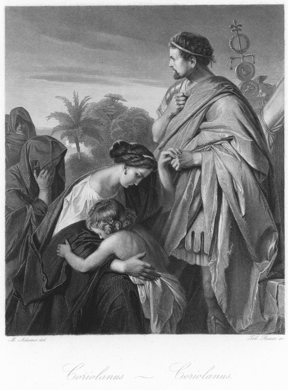 Scene from Coriolanus by English School