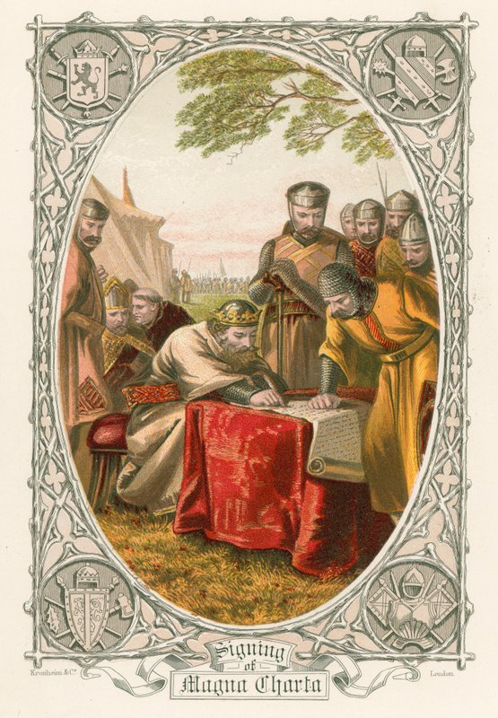 Signing of Magna Carta by English School