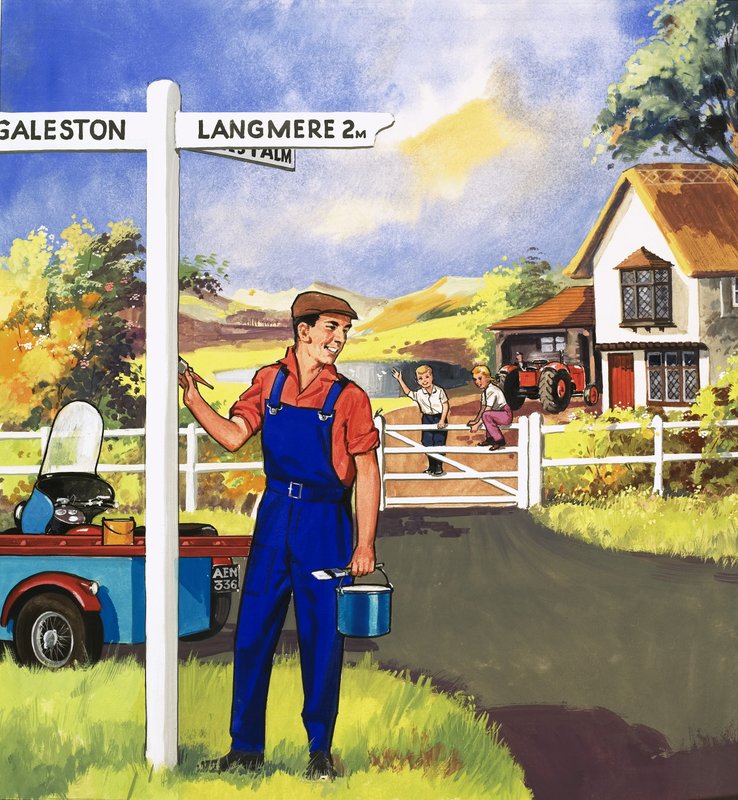 Signpost Painter by English School