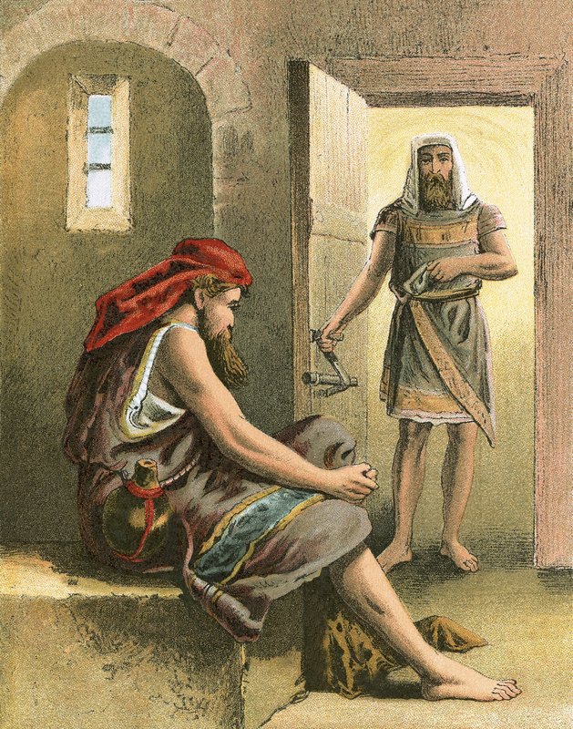 Simeon in Prison by English School