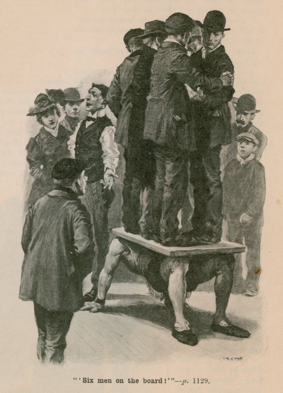 Six Men on Board by English School