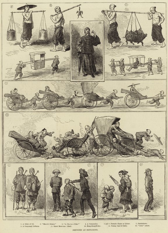 Sketches at Hong Kong by English School