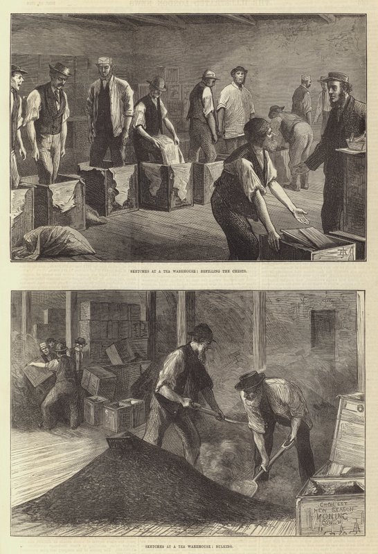 Sketches at a Tea Warehouse by English School