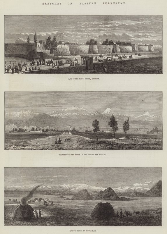 Sketches in Eastern Turkestan by English School