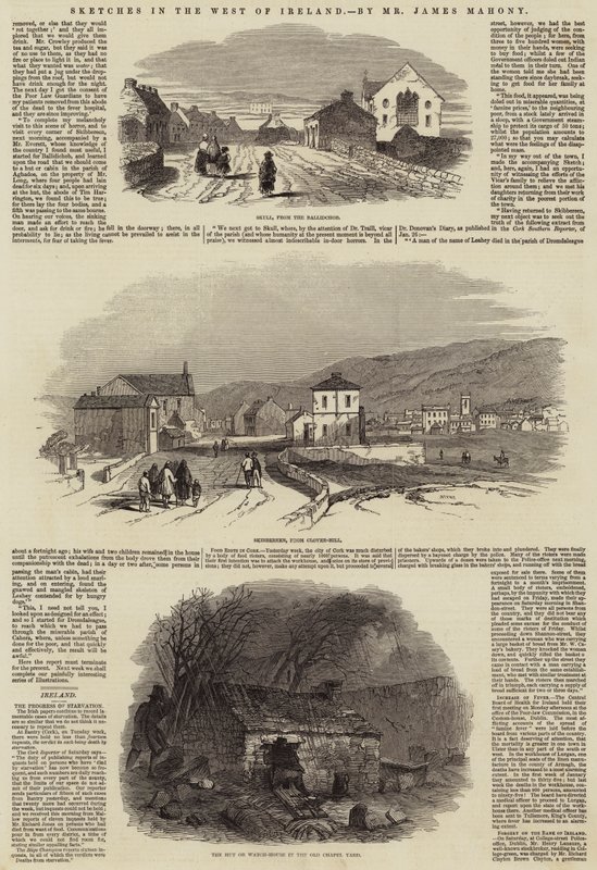 Sketches in the West of Ireland (engraving) by English School