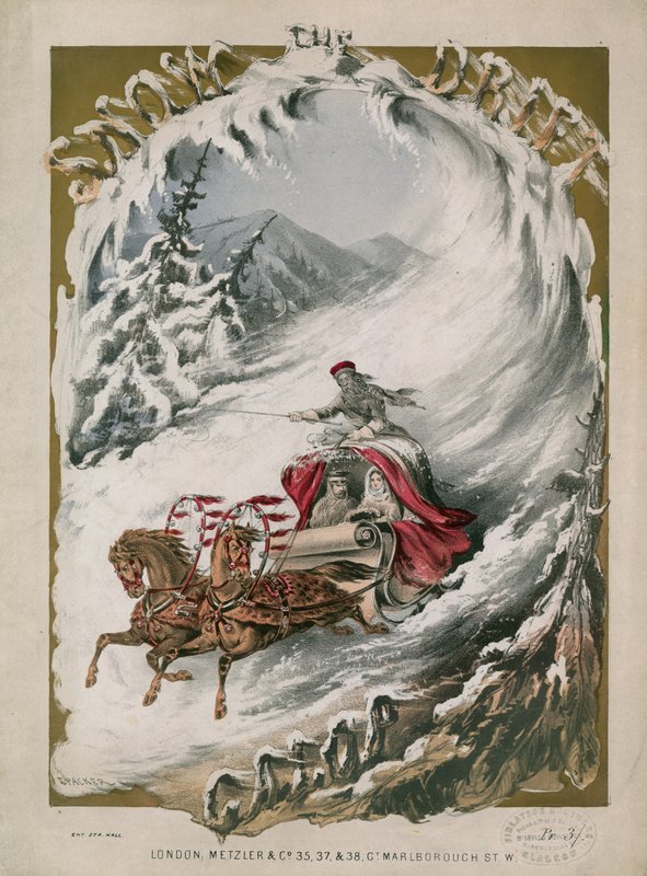 Sleigh Ride in the Snow by English School