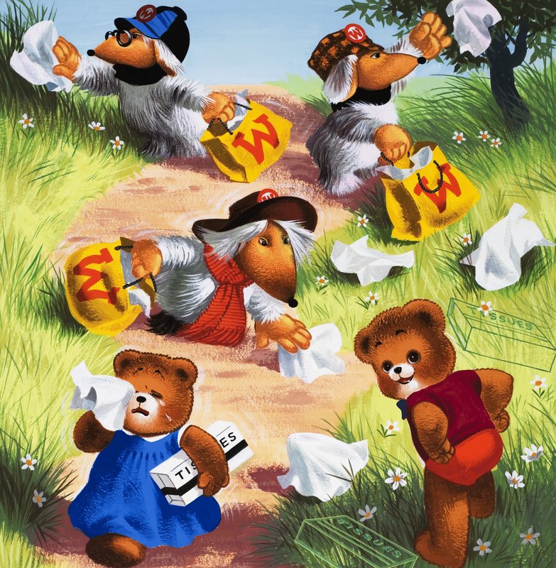 Teddy Bear (with hidden objects) by English School