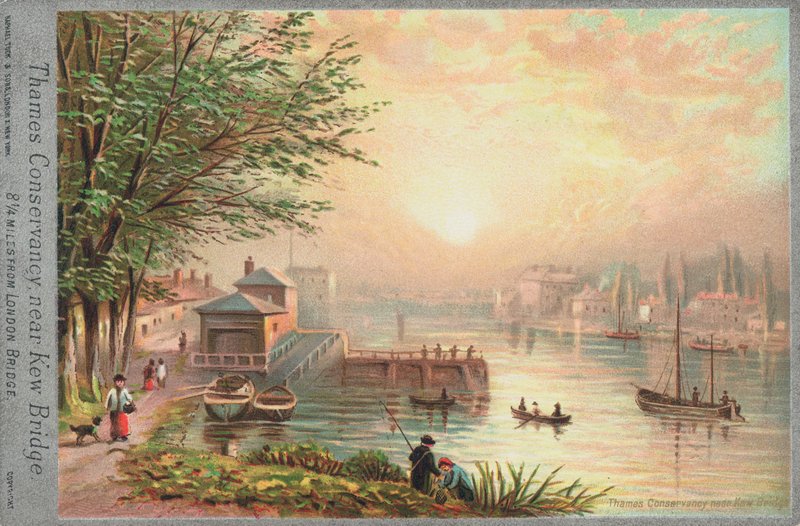 Thames Conservancy near Kew Bridge by English School