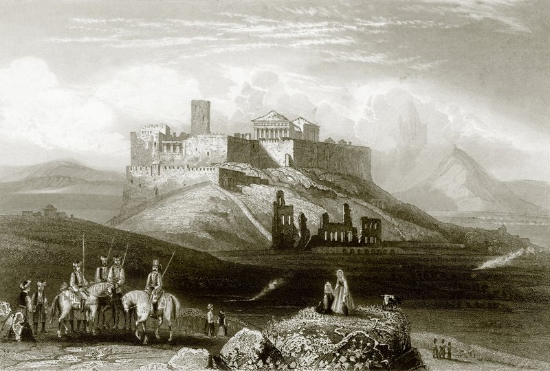 The Acropolis of Athens by English School