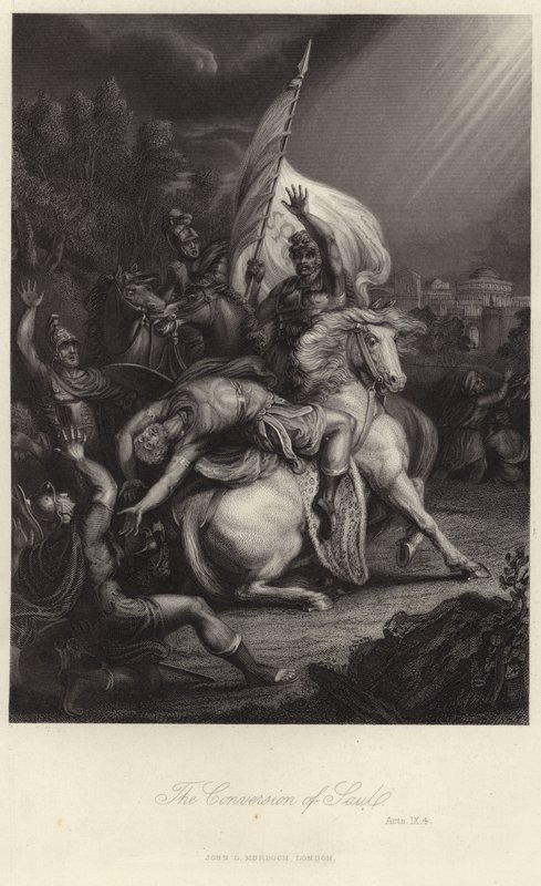 The Conversion of St Paul by English School