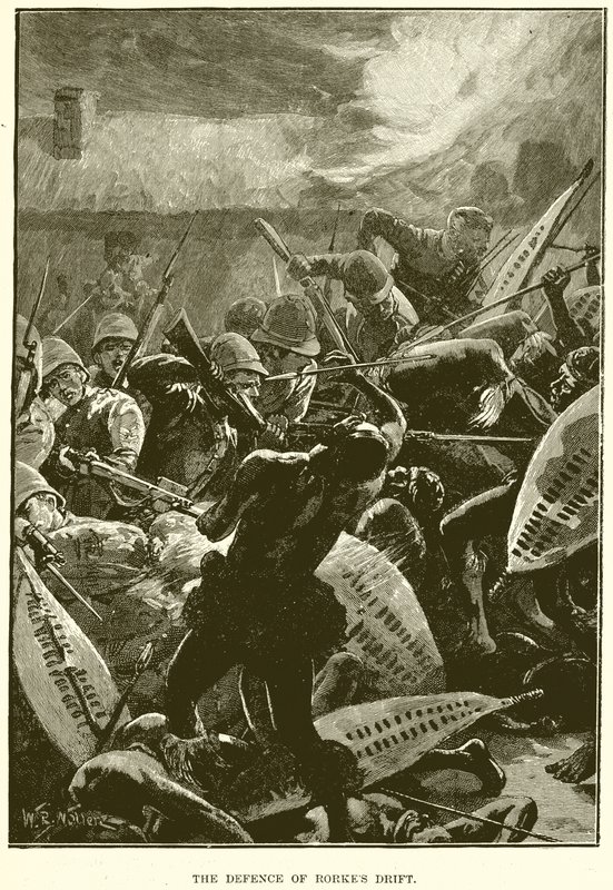 The Defence of Rorkes Drift by English School
