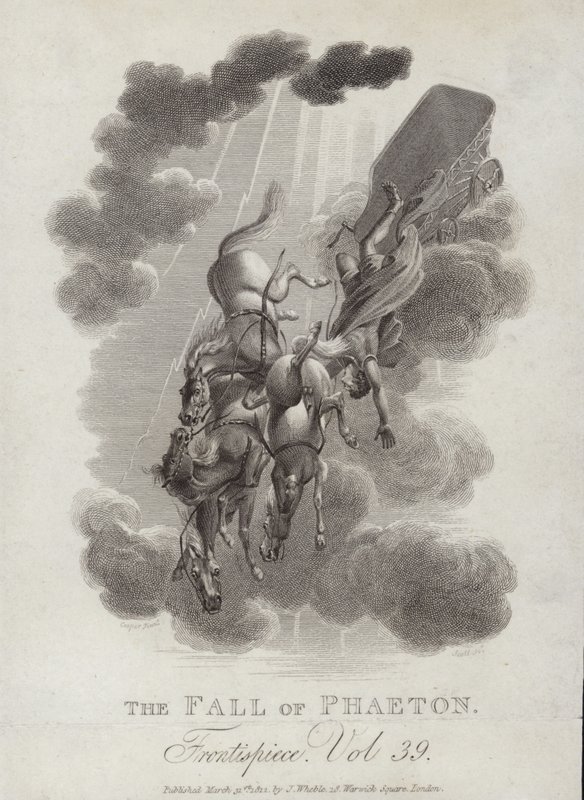 The Fall of Phaeton by English School