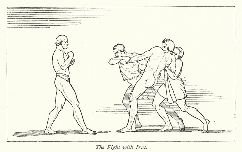 The Fight with Irus by English School