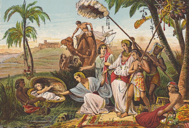 The Finding of Moses by English School