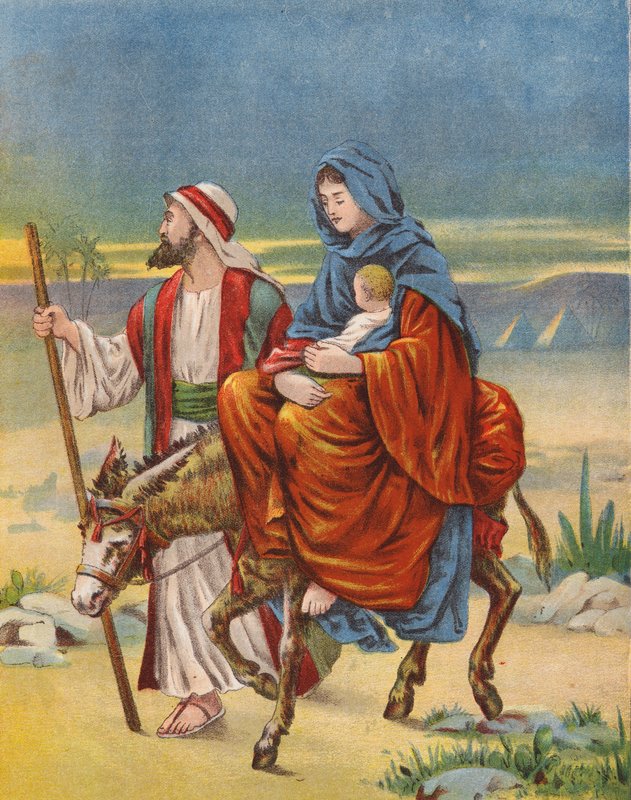 The Flight into Egypt by English School