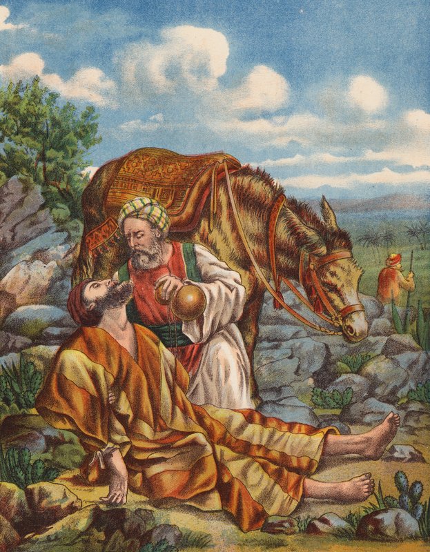 The Good Samaritan by English School