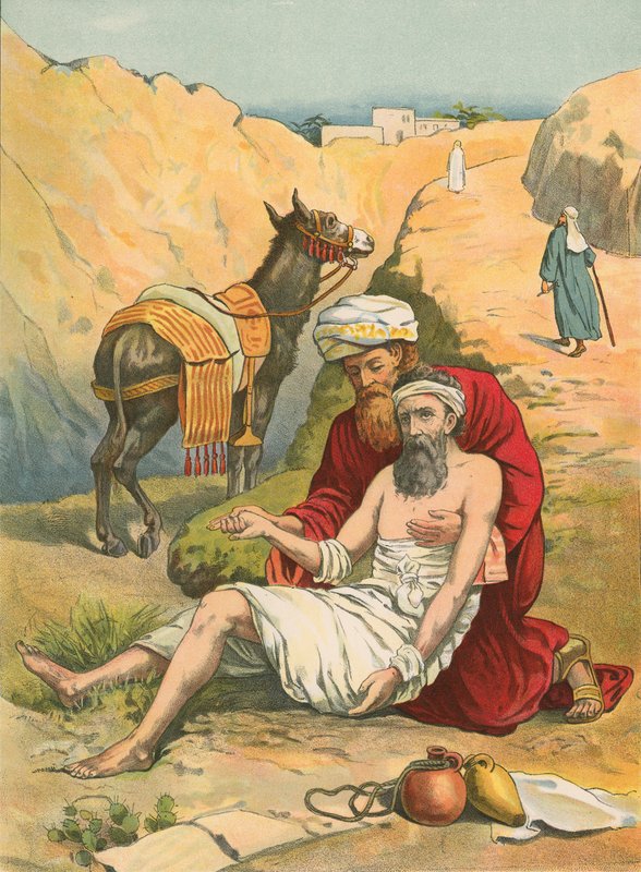 The Good Samaritan by English School