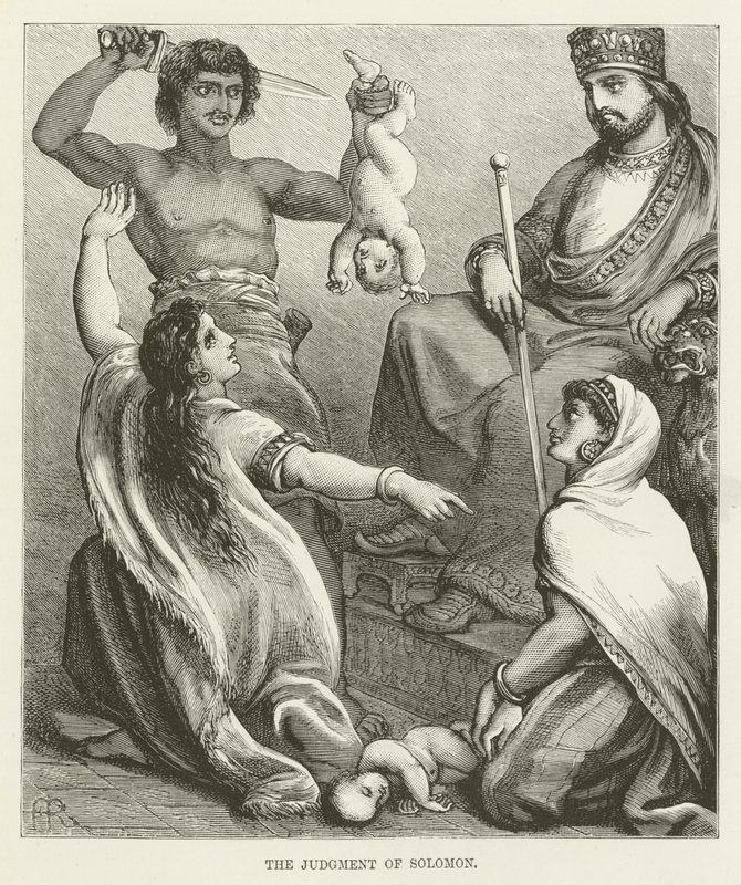 The Judgment of Solomon by English School