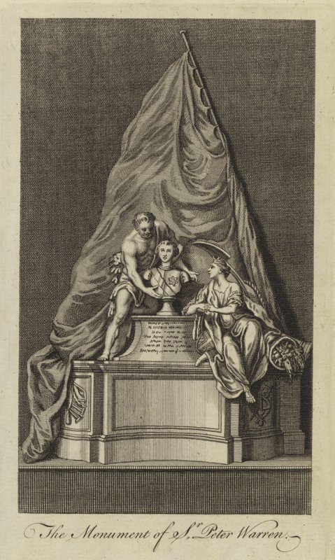 The Monument of Sir Peter Warren by English School