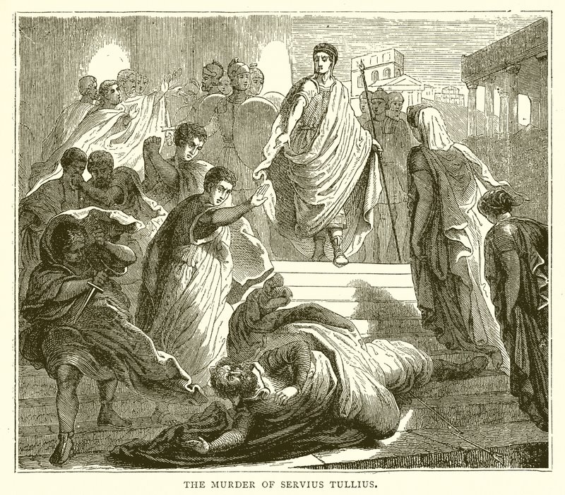 The Murder of Servius Tullius by English School