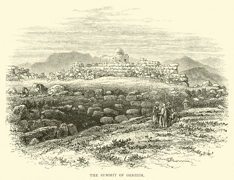 The Summit of Gerizim by English School