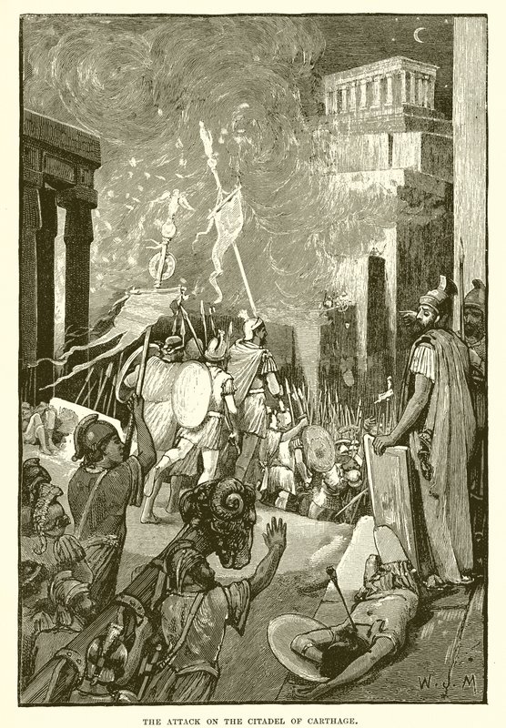 The attack on the Citadel of Carthage by English School